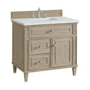James Martin Lorelai 36" Single Bathroom Vanity, Whitewashed Oak