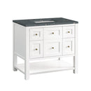 James Martin Breckenridge 36" Single Bathroom Vanity, Bright White