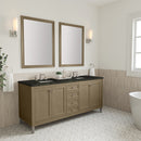James Martin Chicago 72" Double Bathroom Vanity, Walnut Whisper