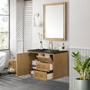 James Martin Laurent 36" Dual Mount Single Bathroom Vanity, Light Natural Oak