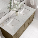 James Martin Chicago 60" Double Bathroom Vanity, Walnut Whisper