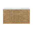 James Martin Laurent 48" Dual Mount Single Bathroom Vanity, Light Natural Oak