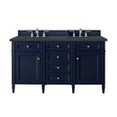James Martin Brittany 60" Double Bathroom Vanity, Victory Blue