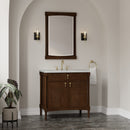 James Martin Kinnsden 36" Single Bathroom Vanity, Sable Oak