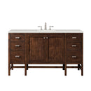 James Martin Addison 60" Single Bathroom Vanity, Mid-Century Acacia