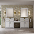 James Martin Bellshire 96" Single Bathroom Vanity, Bright White