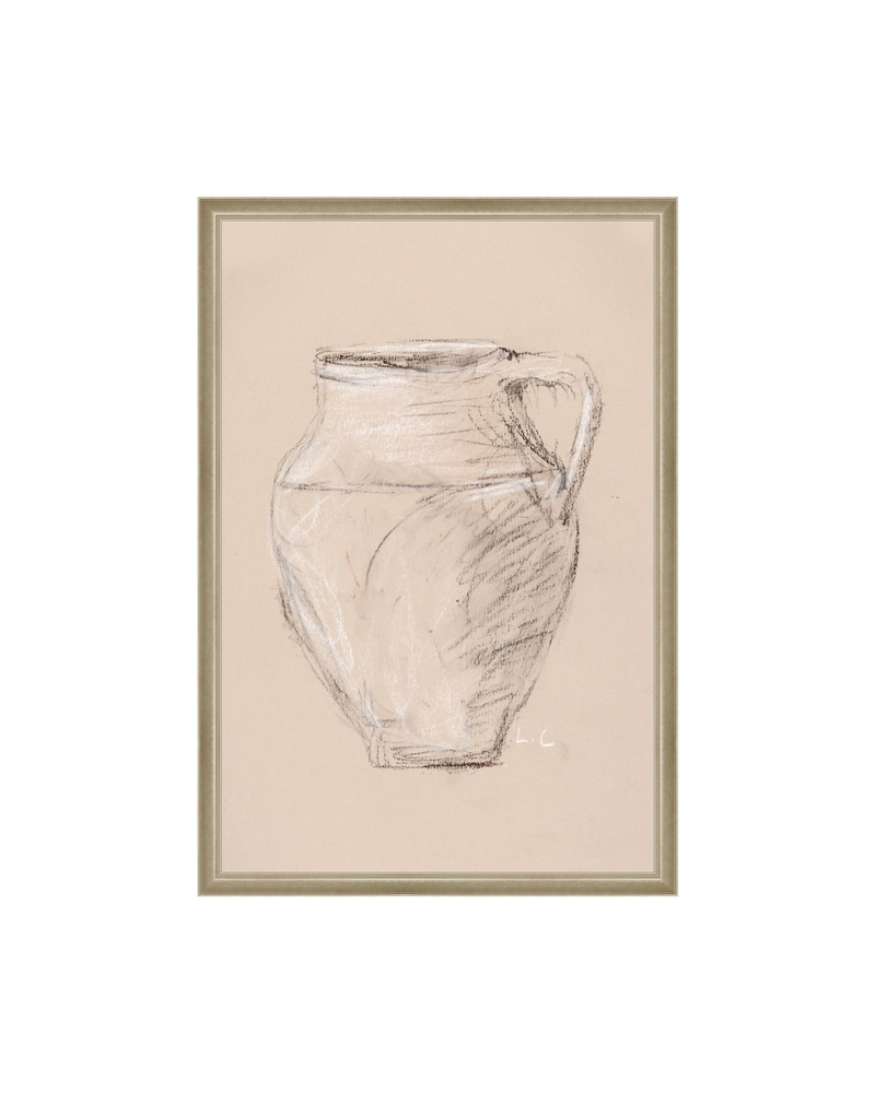 Vase Drawing Sepia