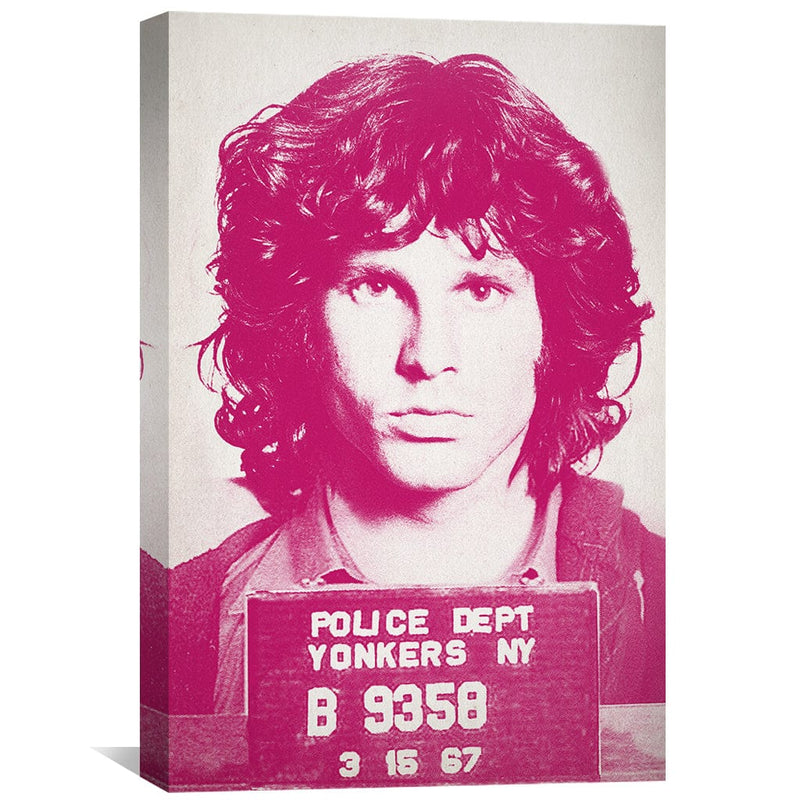 Jim Mugshot Magenta Canvas