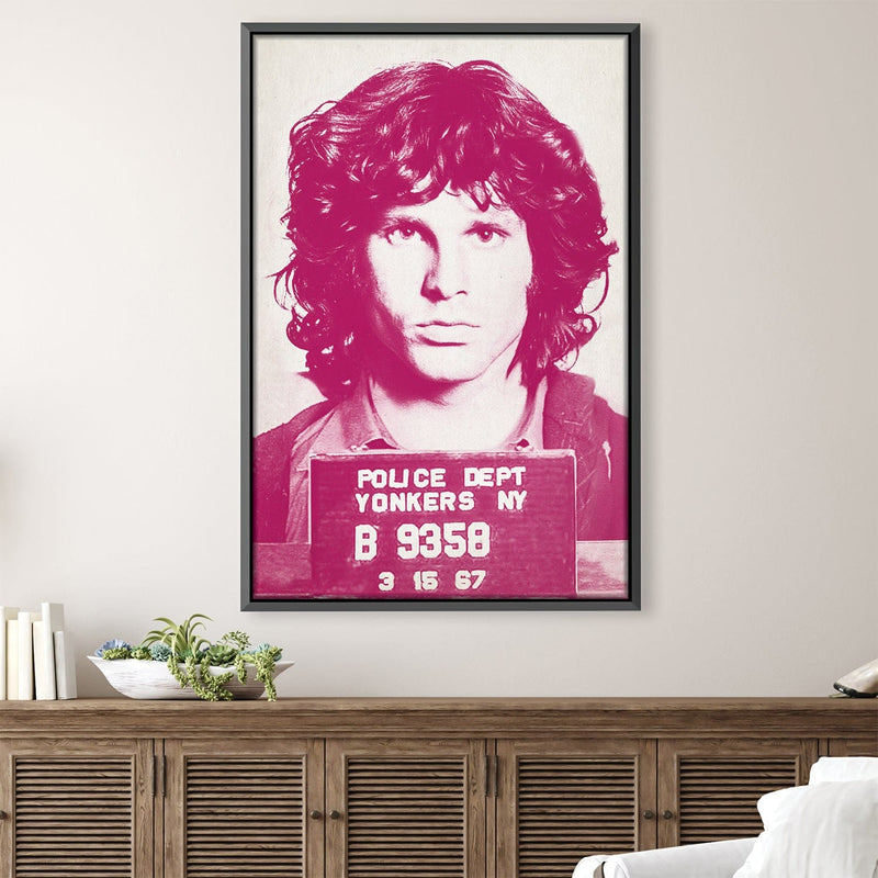 Jim Mugshot Magenta Canvas