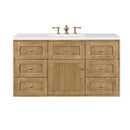 James Martin Laurent 48" Dual Mount Single Bathroom Vanity, Light Natural Oak