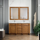 James Martin Bristol 60" Double Bathroom Vanity, Saddle Brown