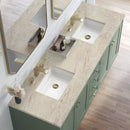 James Martin Chicago 72" Double Bathroom Vanity, Smokey Celadon