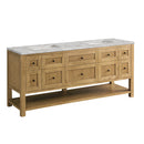 James Martin Breckenridge 72" Double Bathroom Vanity, Light Natural Oak