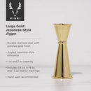 Belmont Large Japanese-Style Jigger