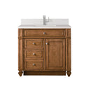 James Martin Bristol 36" Single Bathroom Vanity, Saddle Brown