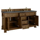 James Martin Brookfield 72" Double Bathroom Vanity, Honey Oak
