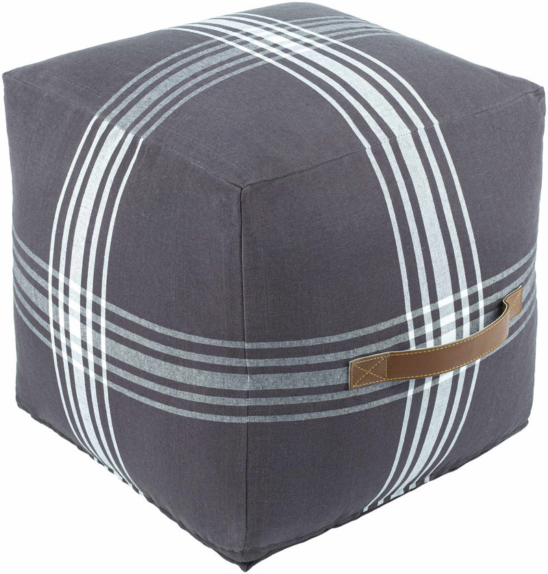 Schonbach Charcoal Pouf