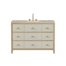 James Martin Celeste 48" Single Bathroom Vanity, Sunwashed Oak with Embossed Shagreen Drawer Fronts