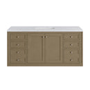 James Martin Chicago 60" Single Bathroom Vanity, Walnut Whisper