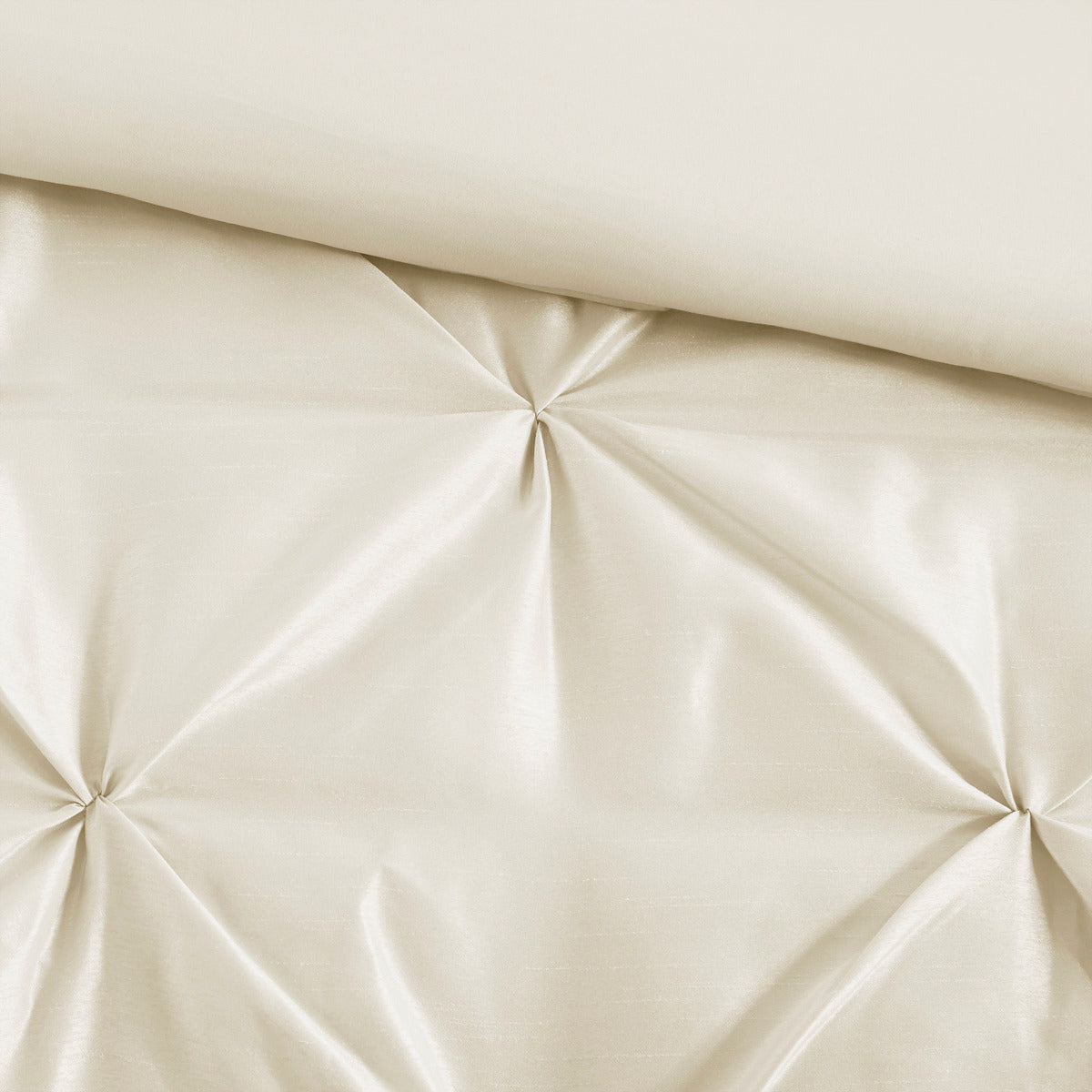 7 Piece Tufted Comforter Set Ivory Queen, photo 13 of 13