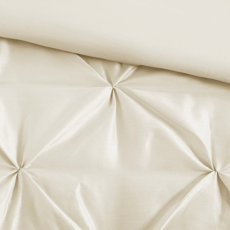 7 Piece Tufted Comforter Set Ivory Queen, photo 13 of 13