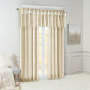 Twist Tab Lined Window Curtain Panel Champagne 50x95