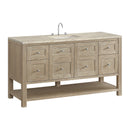 James Martin Breckenridge 60" Single Bathroom Vanity, Whitewashed Oak