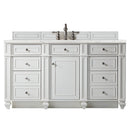 James Martin Bristol 60" Single Bathroom Vanity, Bright White