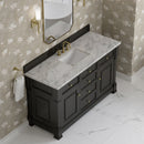 James Martin Brookfield 60" Single Bathroom Vanity, Black Onyx