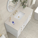 James Martin Myrrin 48" Single Bathroom Vanity, Bright White