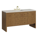 James Martin Hudson 60" Single Bathroom Vanity, Honey Oak