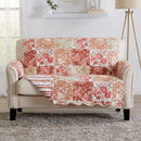 Reversible Floral Patchwork Furniture Protector - Maribel Collection by Great Bay Home