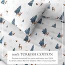 Turkish Cotton Christmas Flannel Sheet Set - Whittaker Collection by Great Bay Home