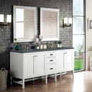 James Martin Addison 72" Double Bathroom Vanity, Glossy White