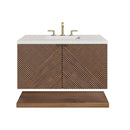 James Martin Marcello 36" Floating Single Bathroom Vanity, Chestnut