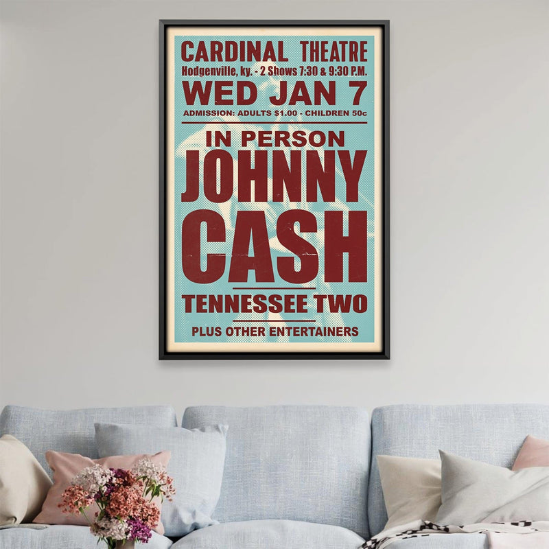 Johnny Cash & the Tennessee Two 1959 Canvas