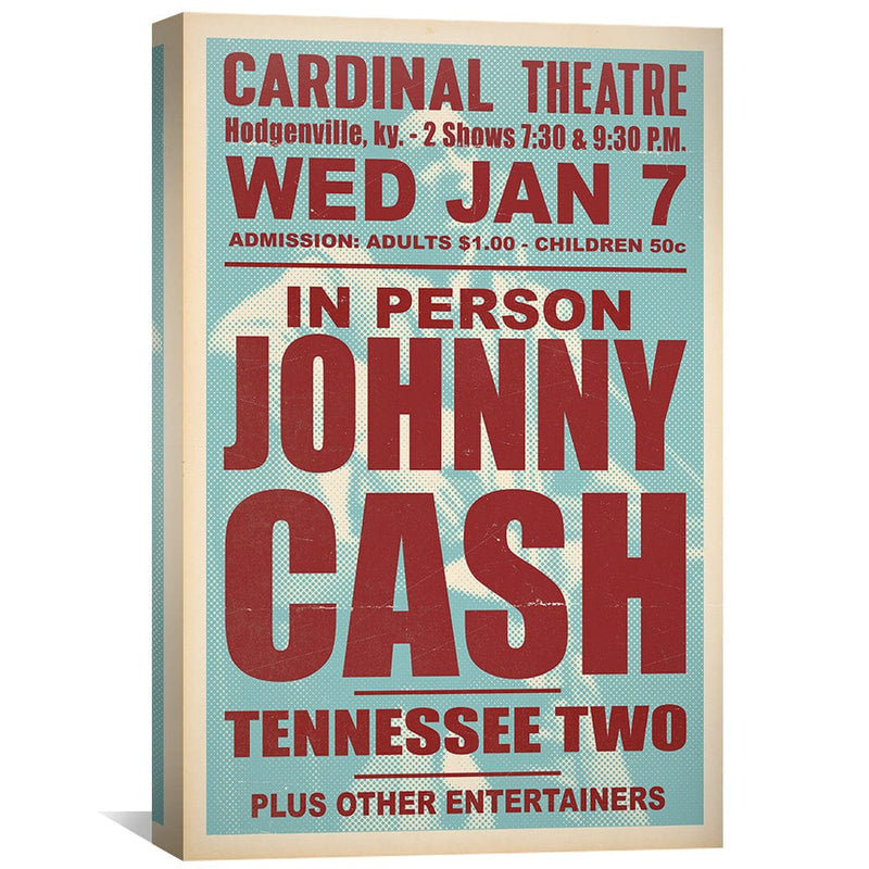 Johnny Cash & the Tennessee Two 1959 Canvas