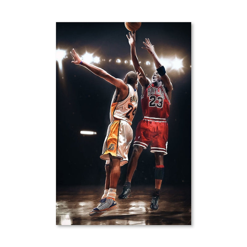 Jordan vs. Kobe Canvas