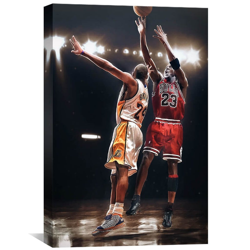 Jordan vs. Kobe Canvas