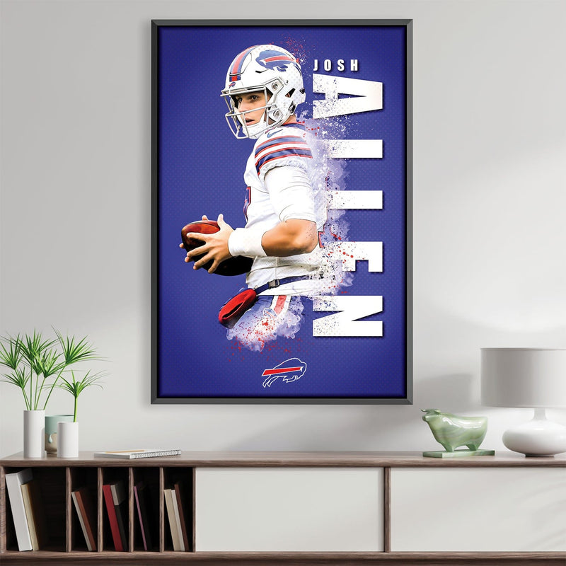 Josh Allen Bills Colors Canvas