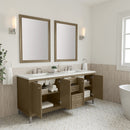 James Martin Chicago 72" Double Bathroom Vanity, Walnut Whisper