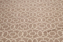 8' x 10' Hand Knotted Turkish Weave 100% wool area rug Taupe 8x10