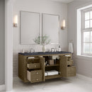 James Martin Chicago 60" Double Bathroom Vanity, Walnut Whisper