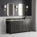 James Martin Brookfield 72" Double Bathroom Vanity, Black Onyx