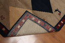 4' x 6' Hand knotted 100% wool Traditional Gaabbeh full Pile area rug Camel