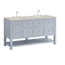 James Martin Breckenridge 60" Double Bathroom Vanity, Serenity Blue