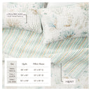 Coastal Printed Cotton Quilt Set - Santa Barbara Collection by Great Bay Home