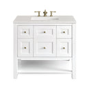 James Martin Breckenridge 36" Single Bathroom Vanity, Bright White