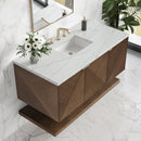 James Martin Marcello 48" Floating Single Bathroom Vanity, Chestnut