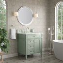James Martin Brittany 30" Single Bathroom Vanity, Sage Green